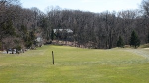 Opening hole at Galen Hall Golf Club